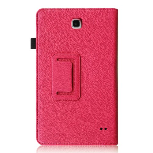 Fintie Samsung Galaxy Tab 4 8.0 Hülle Case – Slim Fit Folio Kunstleder Schutzhülle Cover Tasche mit Ständerfunktion für Samsung Galaxy Tab 4 8.0 SM-T330 SM-T335 (mit Auto Schlaf / Wach Funktion), Magenta - 3