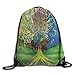 Produktbild DHNKW Tree In The Valley with Spiral Branch Balance In Mother Earth Zen Art Drawstring Gym Sack Sport Bag for Men and Women