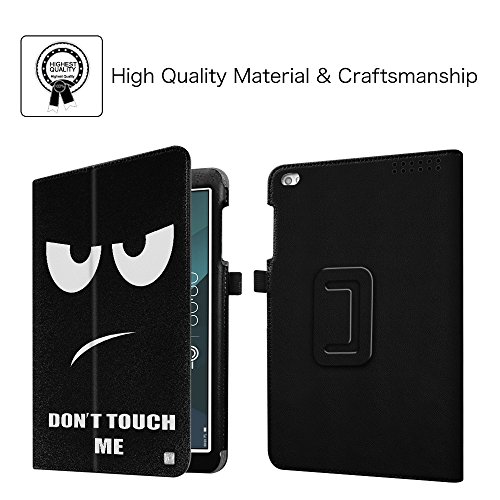 Fintie Huawei MediaPad T1 10 Hülle – Slim Fit Kunstleder (Folio) Schutzhülle Tasche Case Cover Standfunktion und Stylus-Halterung für Huawei MediaPad T1 10.0 LTE / WiFi (9,6 Zoll) Tablet-PC, Don’t Touch - 4