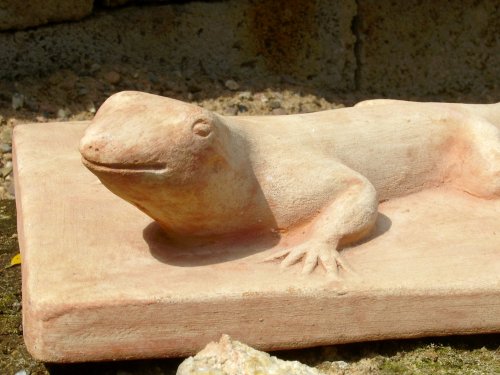 Geko,Eidechse,Wanddeko,Terrakotta - 4