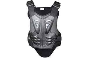 Dexinx Gilet Protettivo per Moto Anti-Caduta Traspirante Gilet di Protezione Sci Giacca Regolabile Gilet Blindati