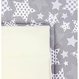 Wickelauflage mit Baumwollbezug Wickeltischauflage 70×70 Wickelunterlage 75×85 - 5