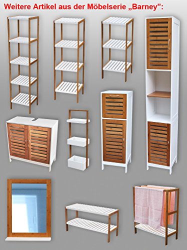 KMH®, Handtuchhalter „Barney“ aus Bambus und mitteldichten Holzfaserplatten (#205511) - 3