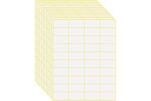 OFFCUP etikett självhäftande, 1 200 stycken universella självhäftande etiketter 38 x 19 mm, adressetiketter avtagbara hushåll