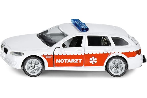 siku 1461, Ambulance, métal/plastique, blanc/rouge, portes ouvrables