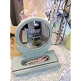 Tischspiegel, alt im neuen Shabby-Chic-Gewand