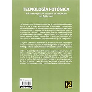 Tecnología Fotónica.: Prácticas y ejercicios resueltos de simulación con Optisystem