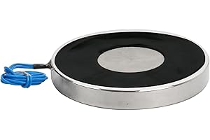 HOSIFIY Elettromagnete, tensione di lavoro 12±2V, valore massimo di aspirazione 25kg/245N, 70x9mm. L'elettromagnete a ventosa rotonda
