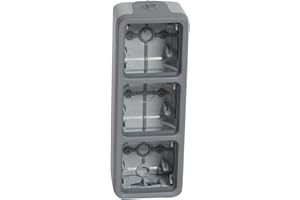 Legrand - 069679 caja saliente 3 mec. v gris plexo ii comp Ref. 6565140418
