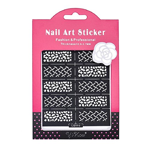 DDLBiz® Stamping Tool Nail Art Template Stickers Stamp Stencil Guide Tips (LS009)