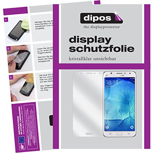 dipos Samsung Galaxy J7 Schutzfolie (2 Stück) – kristallklare Premium Folie Crystalclear - 2