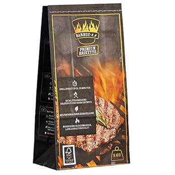Barbec U Premium Holzkohlebriketts Grillkohle Grillbereit In Ca 35 Minuten Fsc Zertifiziert Hochwertige Kohle Zum Grillen