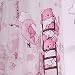 1m * 2m Curtains Pink Cute Bear Pattern Offset Blind Printed Glass Yarn for Girls & Boys Bedroom