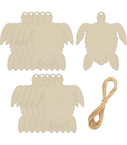DIY Holzschildkröten 20-teilig - Blanke Holzscheiben Für Bastelprojekte Und Deko