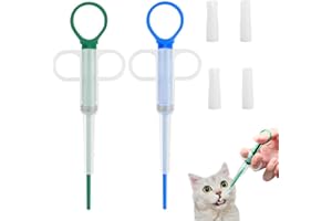 YingMengZhiGe 2 Stück Tablettengeber für Katzen Zubehör,Tabletten Schluckhilfe Pet Pill Shooter,Tabletteneingeber Katze Dogs,Effektiv Tablettenausdrückhilfe Royal Canin Pill Assist Cat Praktisch