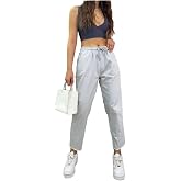 BİKELİFE Women's Cotton and Lycra High Waist Slim Fit Pocket Trousers-1