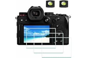 ULBTER Osłona ekranu do Panasonic LUMIX S5 i osłona na gorącą stopkę 0,3 mm 9H twardość szkło hartowane Flim, odporne na zarysowania i pęcherzyki powietrza [3 sztuki]