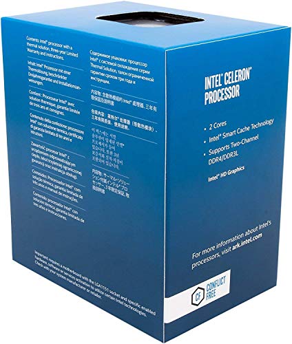 Intel Celeron G3930 - Procesador para CPU  Color Plata
