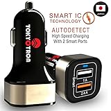 Tokyotron IGH00062 3.1A Dual Port USB Car Charger (Black) Tokyotron IGH00062 3.1A Dual Port USB Car Charger (Black)