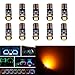 Produktbild Sport family 10PCS Gelb T5 3030 1SMD Wedge LED Birne für Auto Auto Armaturenbrett Instrument Messlehre Panel Licht