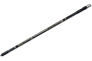 STARK Archery Stabiliser Long Rod with Damper Black for Recurve or Compound Bows
