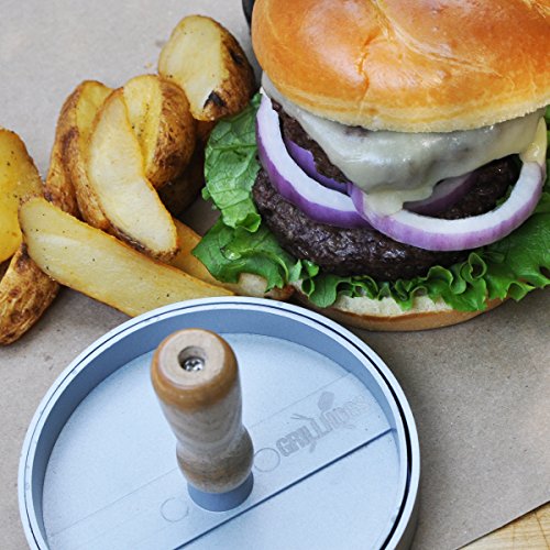 Profi Hamburgerpresse – Aluminium beschichtet – Immer perfekte Burger – 10 Jahre Garantie – Mr Grill Qualitätsprodukt - 7