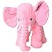 Produktbild teprovo XXL Elefant Kuscheltier Einschlafen Baby Kissen Kleinkind Plüschelefant Plüsch Stoff 68 cm groß rosa pink SGS geprüft