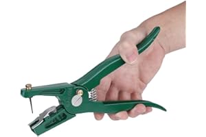 Uadme Alicates Etiquetas Orejas, Máquina para Crotales de Ganado, Pinzas de Ganado, con Pasador de Repuesto, para Ganadería Vaca, Oveja, Cerdo