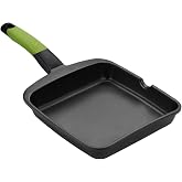 BRA Prior | Grill smooth grill 11 in | Cast aluminium with non-stick coating, suitable for all hob types including induction
