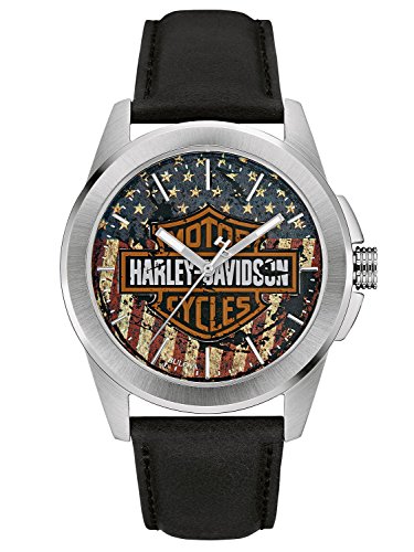 Harley-Davidson Decals Herren-Armbanduhr 76A153