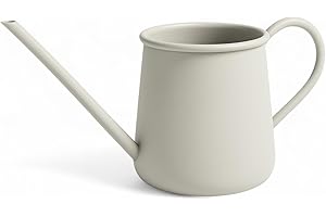 ‎LIVLIG53 Livlig53 Gießkanne 1L, Gießkanne Zimmerpflanzen, Blumengießkanne mit extra langem Ausguss, Giesskanne klein für Topfpflanzen, Metallgießkanne in Greige