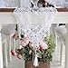 Produktbild PRIDE S Lace Embroidery Romantische Hollow Net Garn Tischläufer ( Farbe : Weiß , größe : 30*250cm )