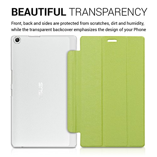 kwmobile Hülle für Asus ZenPad 8.0 (Z380KL / Z380C / Z380M) – Smart Cover Case Tablet Schutzhülle Kunstleder – Ultra Slim Tabletcase Grün Transparent - 4