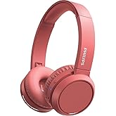 Philips TAH4205 Kablosuz Kulak &Uuml;st&uuml; Kulaklık (Mikrofonlu) Kırmızı, 29 saat