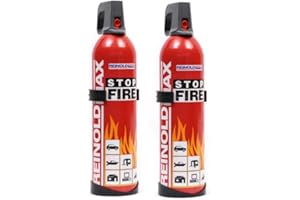 NOTOLK SAFETY WORK notlok Safety Work - 2X 1000g Feuerlöschspray | Klein Feuerlöscher Haushalt ideal für Küche Aber auch für Auto | Feuerlöscher Schaum löscht wirksam Feuer A B E | Kann als Fettbrandlöscher nutzen