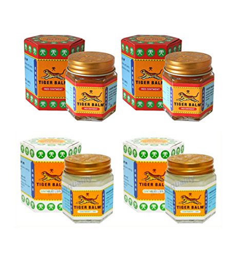 Pack 4 x 30g Bálsamo del Tigre Rojo y blanco