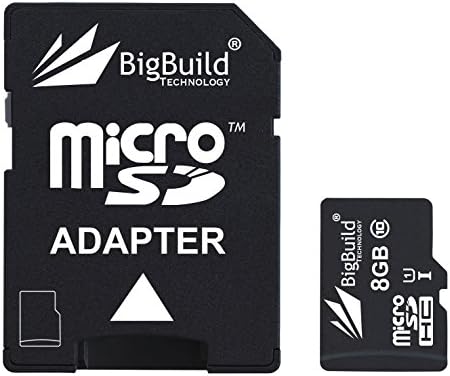 BigBuild Technology 8GB Ultra Fast 80MB/s Class 10 MicroSD Memory Card For Kubik Evo Music Player, SD Adapter is included
