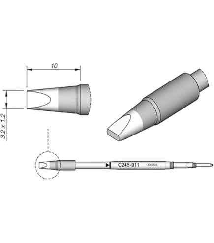 Jbc C245774 soldeerpunt voor T245 Jbc C245774 soldeerpunt voor T245