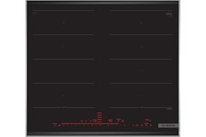 ‎BOSCH Bosch PXX675DC1E Serie 8 Induktionskochfeld (autark), 60 cm breit, FlexInduction Kochzonen verbinden, MoveMode voreingestellte Leistungsstufen, Bratsensor, PowerBoost schnelleres Kochen, Schwarz