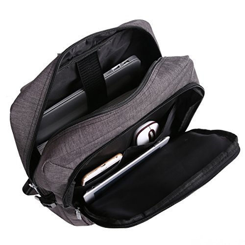 Eshow Nylon Laptop Rucksack Backpack Schulrucksack Laptoprucksack für 13″ 13.3″ 14″ Laptop Notebook Computer Arbeit Campus Studenten - 4
