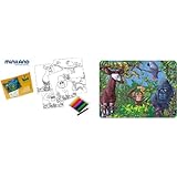 Miniland 36023  - Puzzle habitat de la selva en África 56 piezas de 42 x 31 cm