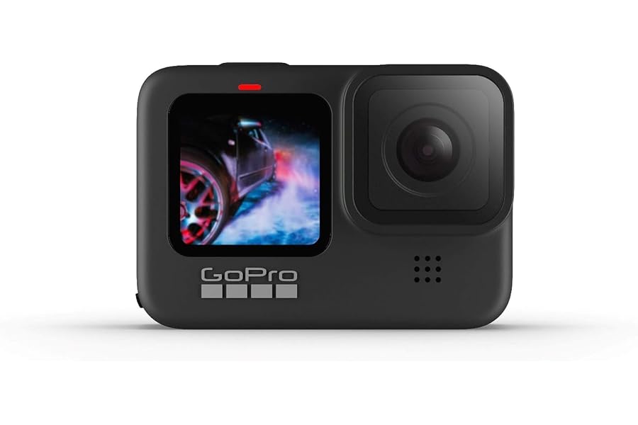 GoPro HERO9 Black - wasserdichte Action-Kamera mit Front-LCD und Touch-Rückbildschirmen, 5K Ultra HD Video, 20MP Fotos, 1080p