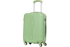 CABIN GO 5585 Valigia Trolley rigido in ABS grande valigia con ruote, 55x37x20, Bagaglio a Mano Ultra Leggero in ABS con Chiusura a combinazione