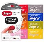 Sugru Pâte Modelable Fixante - 8 Couleurs (contient 8 sachets)