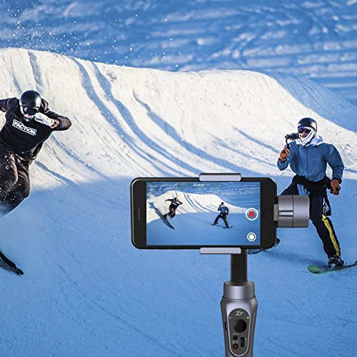 Zhiyun smooth-q 3Â assi palmare Gimbal per smartphone fino a 15,2Â cm no more contrappeso, liberamente interruttore standard/verticale shooting, 8HRS run-time, bottoni a photo/record/Zoom in/out