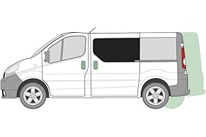 Just Kampers Curtains for Left Sliding Door Window Renault Trafic and Vivaro (RHD) 2004-2014