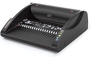 GBC CombBind C200E Binding Machine, Electronic Punching, 15 Sheet Punch Capacity, 330 Sheet Binding Capacity, A3 and A4, Black, 7101045UK