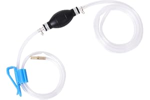 MYTHOSURGE Handpumpe Benzinpumpe, Dieselpumpe, Kraftstoffpumpe, Manuelle Handpumpe Transferpumpe mit 2 strapazierfähigen PVC-Siphonschläuchen mit Schlauchklemme