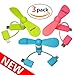 Produktbild Nifogo USB Ventilator Mini handy ventilator Fan, Leise Phone Klein Ventilator für iPhone/iPad, Android, Samsung S8 / S9 - Rosa/Blau / Grün - 3 Stück