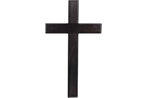 Zerodeko Catholic Wooden Wall Cross, Wall Hanging Crucifix Cross Art Craft Hanging Jesus Rustic Holy for Christian Accent Church Chapel Altar Wall Decoration